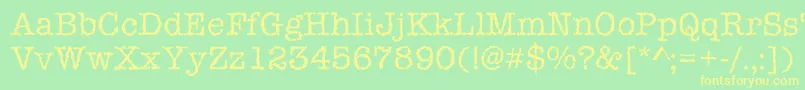 Iceaged Font – Yellow Fonts on Green Background