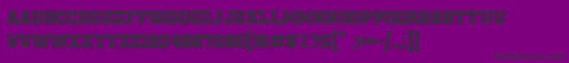 OldSchoolUnitedInlineAlt Font – Black Fonts on Purple Background