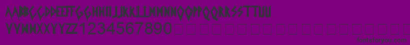 Icedearth Font – Black Fonts on Purple Background