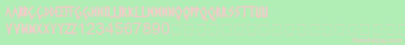 Icedearth Font – Pink Fonts on Green Background