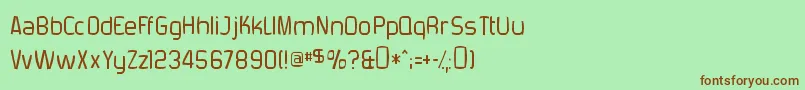 ForgottenFuturistRotten Font – Brown Fonts on Green Background