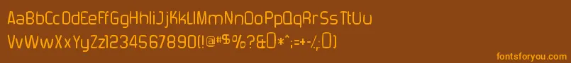 ForgottenFuturistRotten Font – Orange Fonts on Brown Background