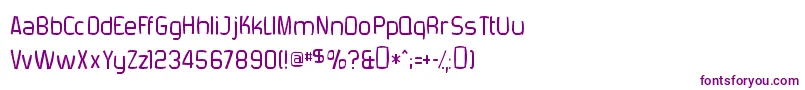 ForgottenFuturistRotten Font – Purple Fonts on White Background