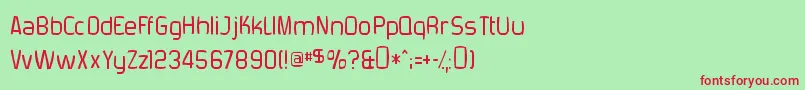 ForgottenFuturistRotten Font – Red Fonts on Green Background