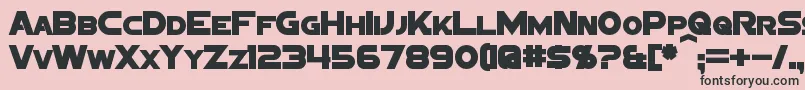 SigmaFiveSansBold Font – Black Fonts on Pink Background