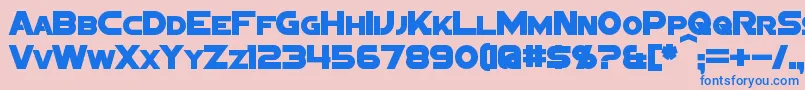 SigmaFiveSansBold Font – Blue Fonts on Pink Background
