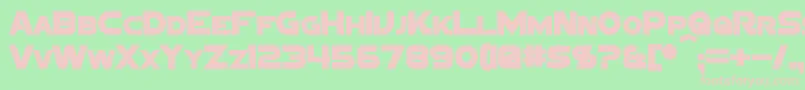 SigmaFiveSansBold Font – Pink Fonts on Green Background