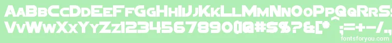 SigmaFiveSansBold Font – White Fonts on Green Background