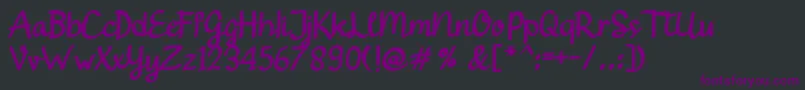 Gendhist Font – Purple Fonts on Black Background