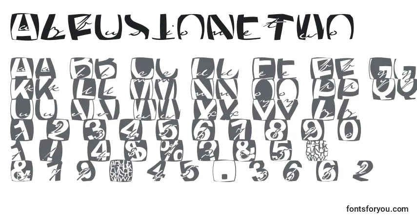 Azfusionetwo Font – alphabet, numbers, special characters