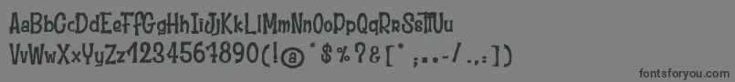 MoustacheClub Font – Black Fonts on Gray Background