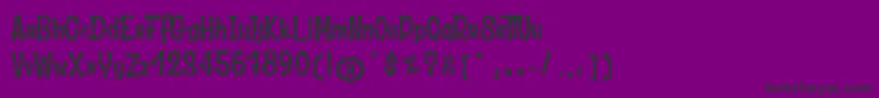 MoustacheClub Font – Black Fonts on Purple Background