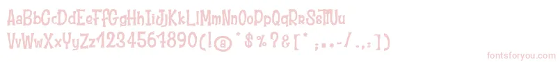 MoustacheClub Font – Pink Fonts on White Background