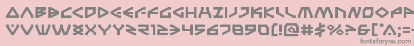 Terrafirmaexpand Font – Gray Fonts on Pink Background