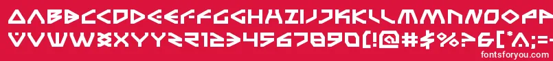 Terrafirmaexpand Font – White Fonts on Red Background