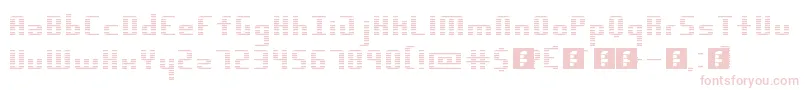 Dimension-Schriftart – Rosa Schriften auf weißem Hintergrund