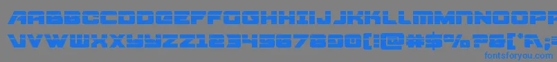 Aircruiserlaser Font – Blue Fonts on Gray Background