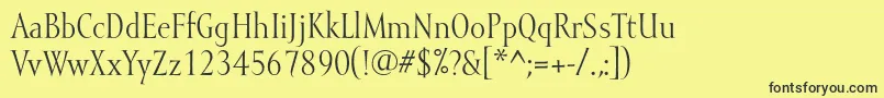 Mramor Font – Black Fonts on Yellow Background