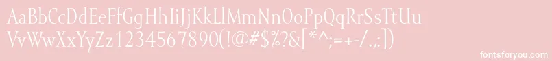 Mramor Font – White Fonts on Pink Background