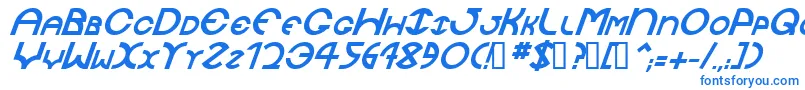 Шрифт JaysetchBolditalic – синие шрифты