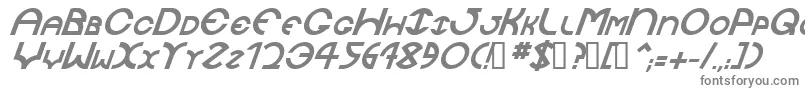 JaysetchBolditalic-Schriftart – Graue Schriften auf weißem Hintergrund