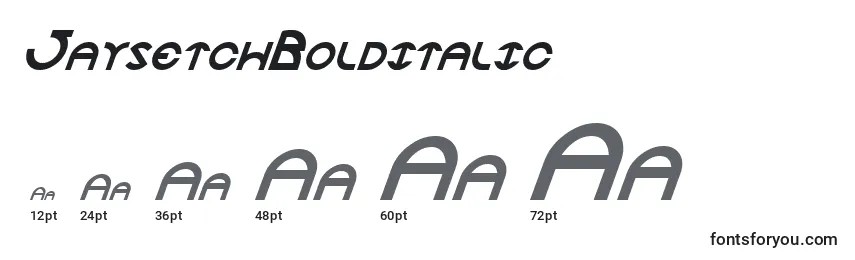 JaysetchBolditalic Font Sizes