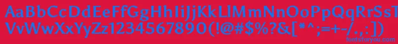 Saiba mais sobre a fonte AsulBold Fonte AsulBold – fontes azuis em um fundo vermelho