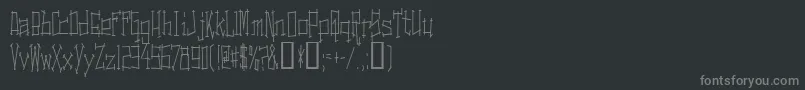 SwitchingAndEffects Font – Gray Fonts on Black Background