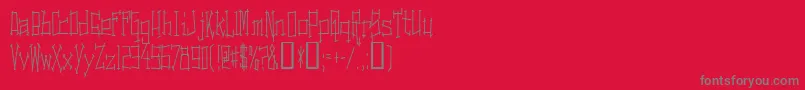 SwitchingAndEffects Font – Gray Fonts on Red Background