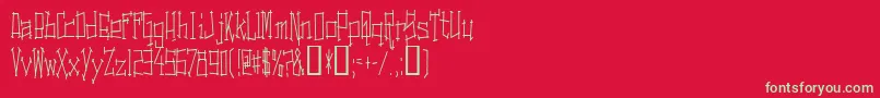 SwitchingAndEffects Font – Green Fonts on Red Background