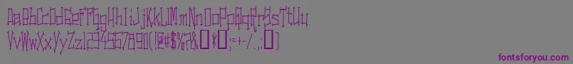 Шрифт SwitchingAndEffects – фиолетовые шрифты на сером фоне