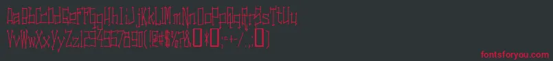 SwitchingAndEffects Font – Red Fonts on Black Background