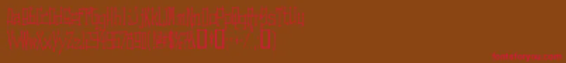 SwitchingAndEffects Font – Red Fonts on Brown Background