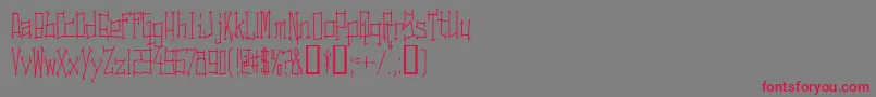 フォントSwitchingAndEffects – 赤い文字の灰色の背景