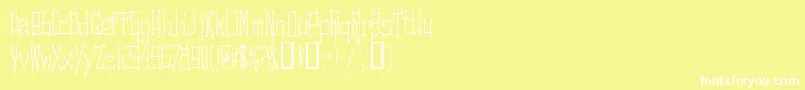 フォントSwitchingAndEffects – 黄色い背景に白い文字