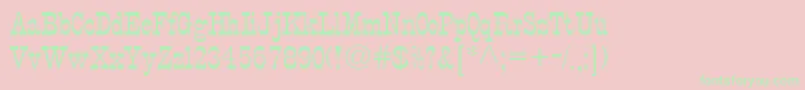 StagecoachRegular Font – Green Fonts on Pink Background
