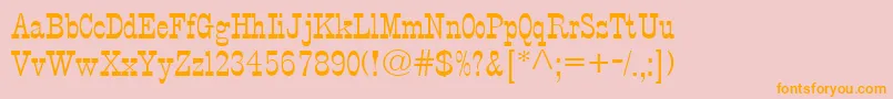 StagecoachRegular Font – Orange Fonts on Pink Background