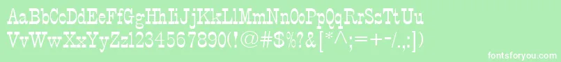 StagecoachRegular Font – White Fonts on Green Background