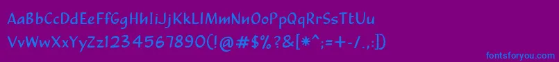 More about CalculussansRegular Font CalculussansRegular Font – Blue Fonts on Purple Background