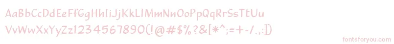 CalculussansRegular Font – Pink Fonts on White Background