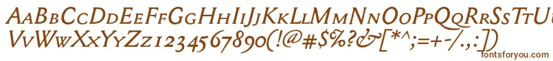 Mediaevalsc+OsfItalic Font – Brown Fonts