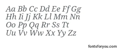 Schriftart Notoserif Italic