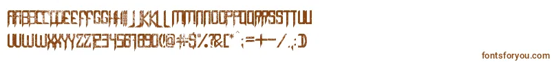 Шрифт CapellaRockIiiBold – коричневые шрифты на белом фоне