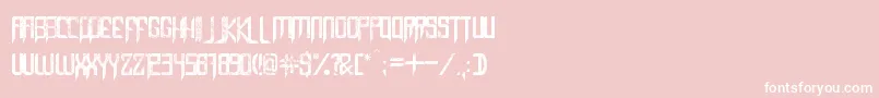 フォントCapellaRockIiiBold – ピンクの背景に白い文字