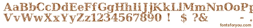 JiHiddenVines Font – Brown Fonts on White Background