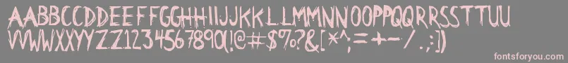 Citid Font – Pink Fonts on Gray Background