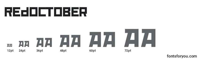 Размеры шрифта RedOctober