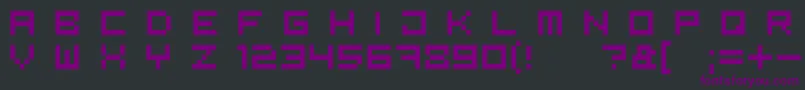 Bit5 Font – Purple Fonts on Black Background