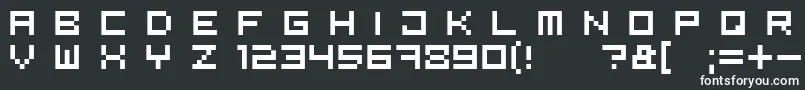 Шрифт Bit5 – белые шрифты