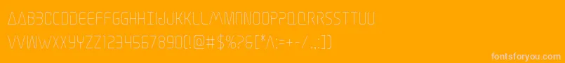 Elitedangercond Font – Pink Fonts on Orange Background